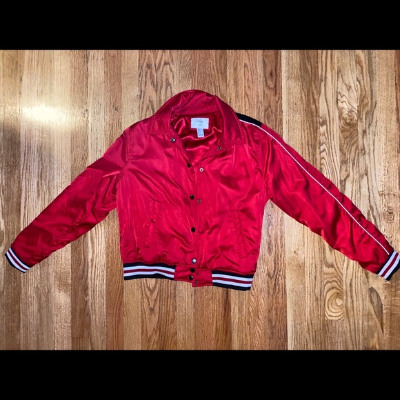 Red Bomber Jacket - Picture 3 of 6